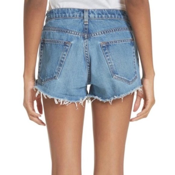 Veronica Beard Debbie Shorts 9” Denim Button Fly - Picture 12 of 12